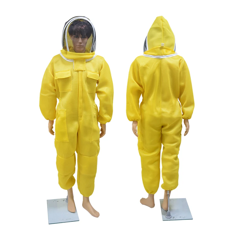 Professional Beekeeping Anti Bee Suit 3D Air Cotton Fabric Protective Clothing Bee Suit Removable Hat Ventilated