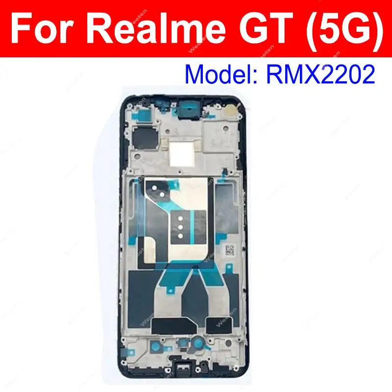 리얼미 GT2 GT NEO 2 2T 3 GT 마스터 5G용 LCD 전면 프레임 하우징 커버, 전면 LCD 스크린 프레임 베젤 부품