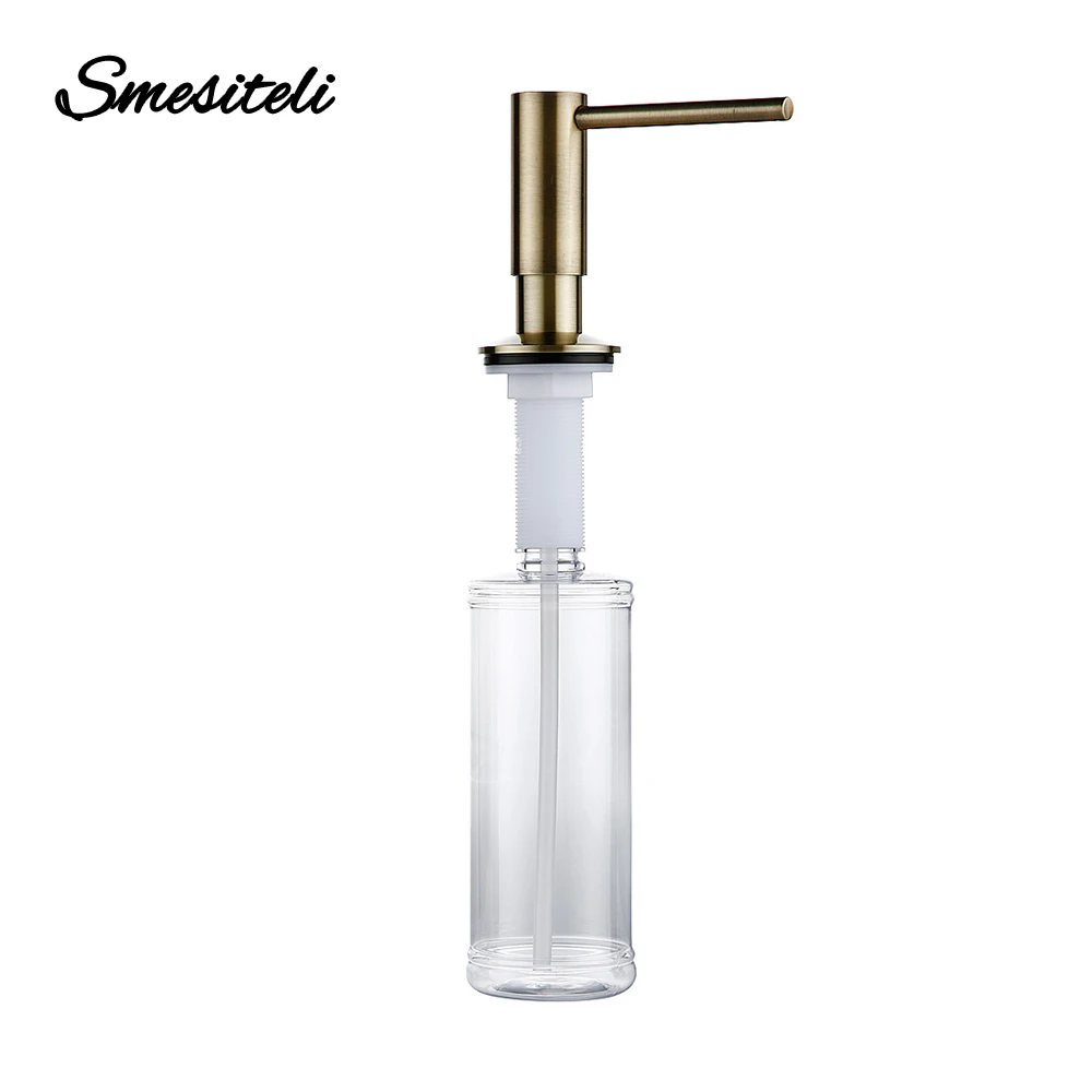 Soap Dispenser Kitchen Bathroom Built In Solid Brass Smesiteli Design Easy Installation