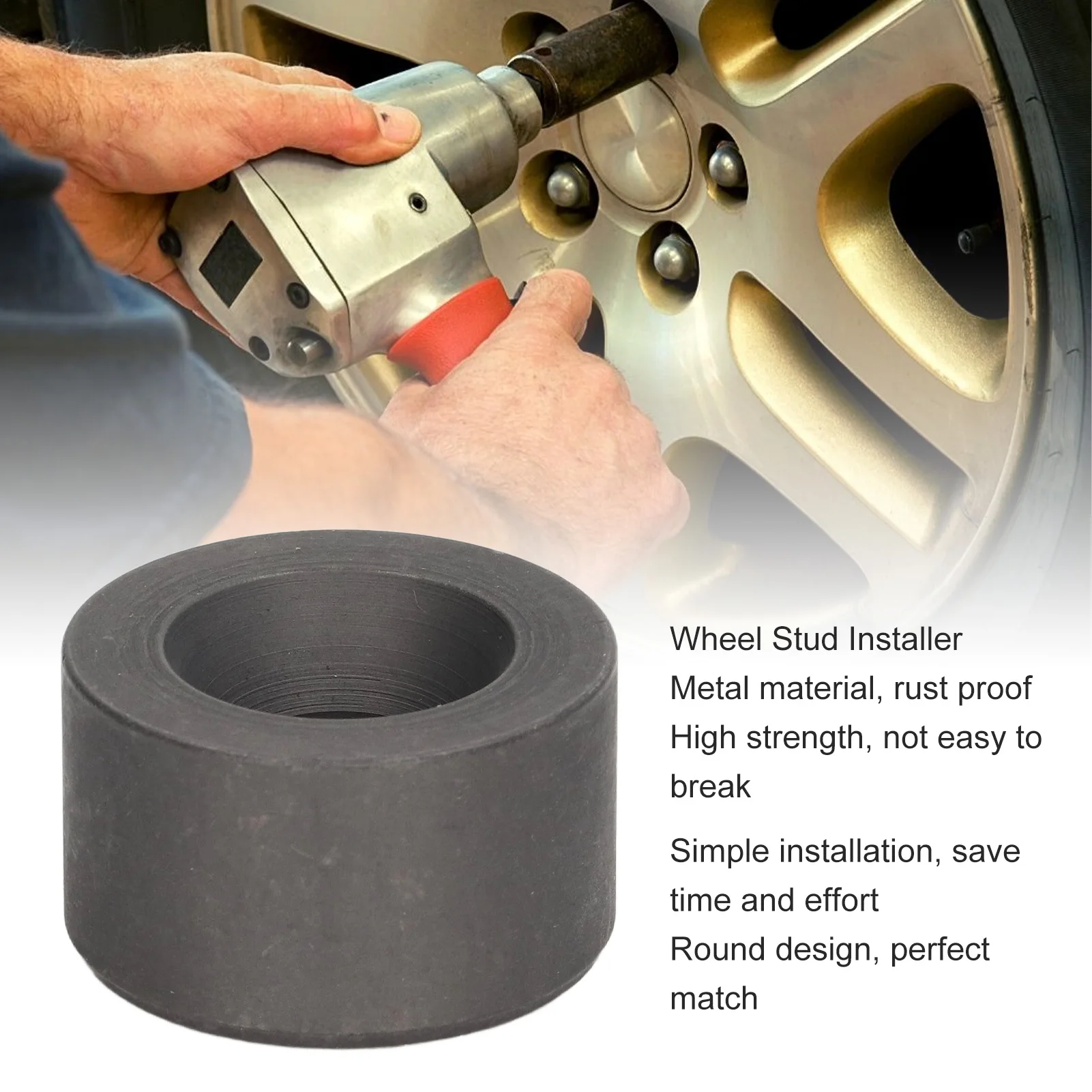 Truck Wheel Stud Installer Tire Stud Tool Wheel Installer 22800 Round Strong Strength Tire Tool Cars Light Duty Trucks