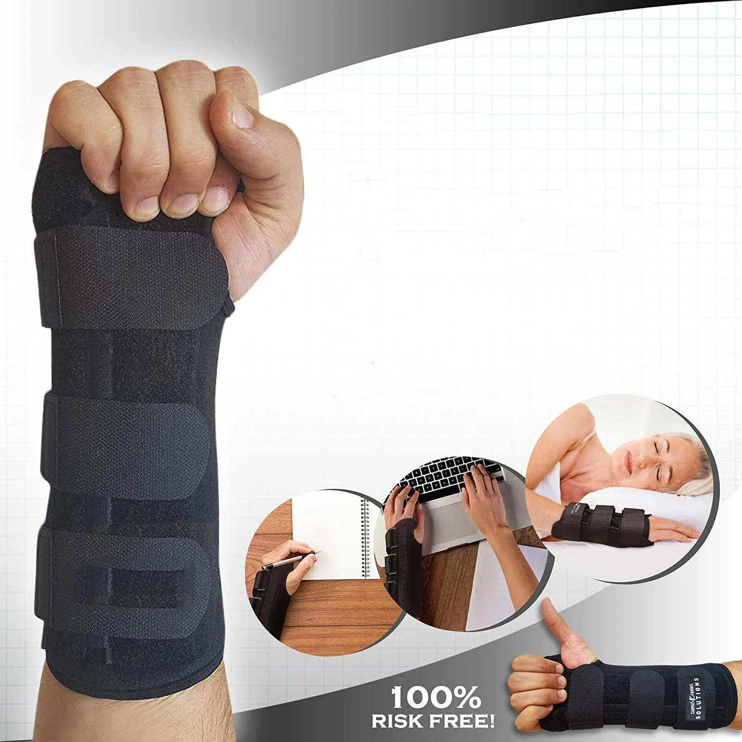 

1Pc Professional Wrist Support Splint Arthritis Band Belt Carpal Tunnel Wrist Brace Sprain Prevention Wrist Protector For Fitnes