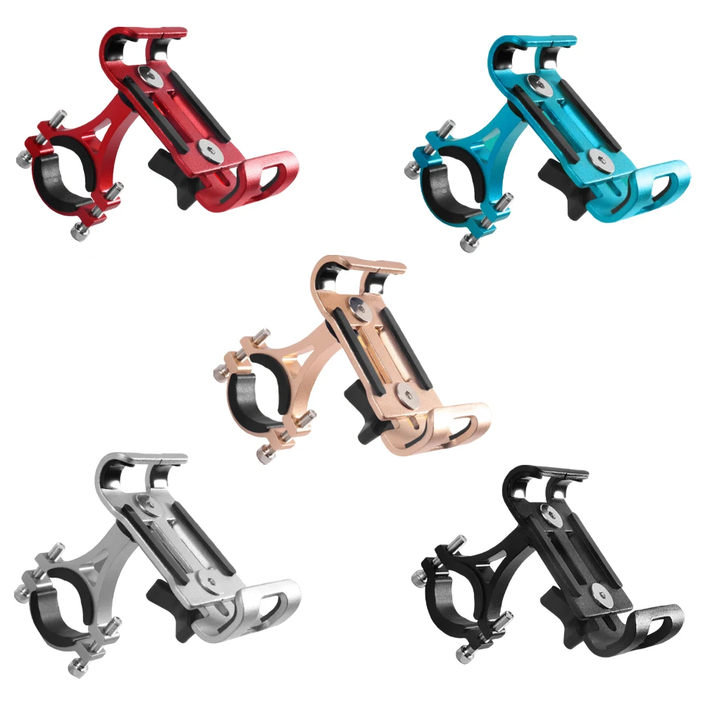 

Aluminum Alloy Bicycle Phone Holder Navigation Bracket Cycling Equipment 7.5*5cm Bicycle Replacement Tool Parts For 22-28mm