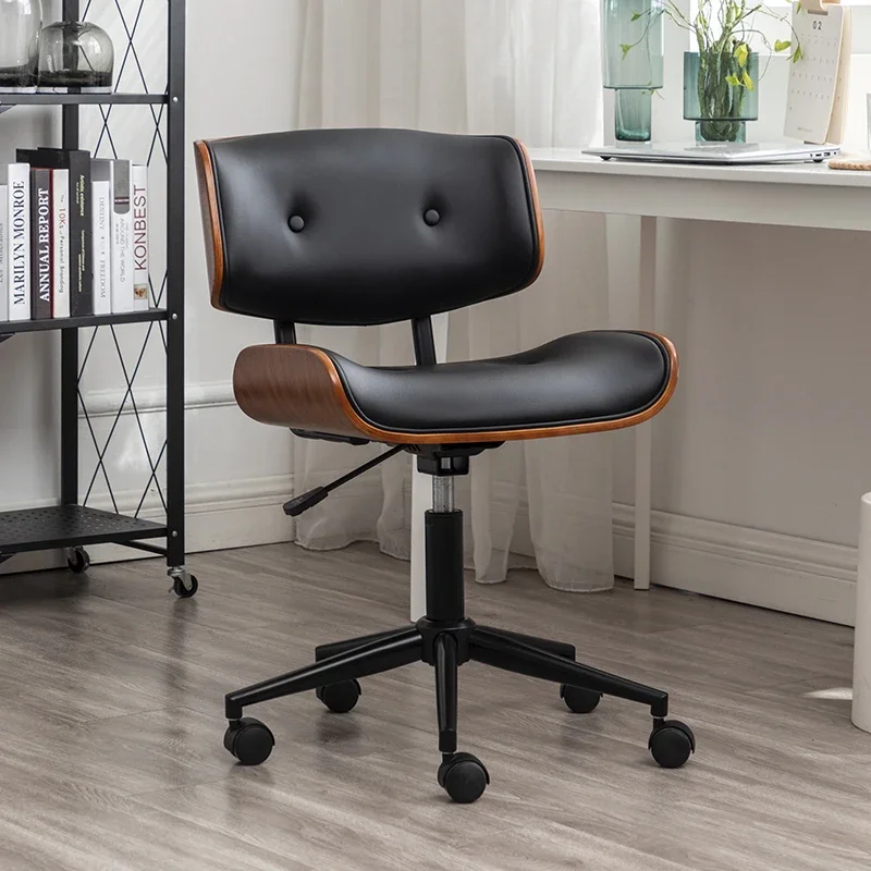 Nordic Gaming Chair Luxury Office Furniture Solid Wood Computer Chairs Simple Long Sitting Swivel Chair Lifting Office Chairs luminous y shaped stool commercial lighting furniture hotel waiting chairs shopping center long stool glow light up villa bench