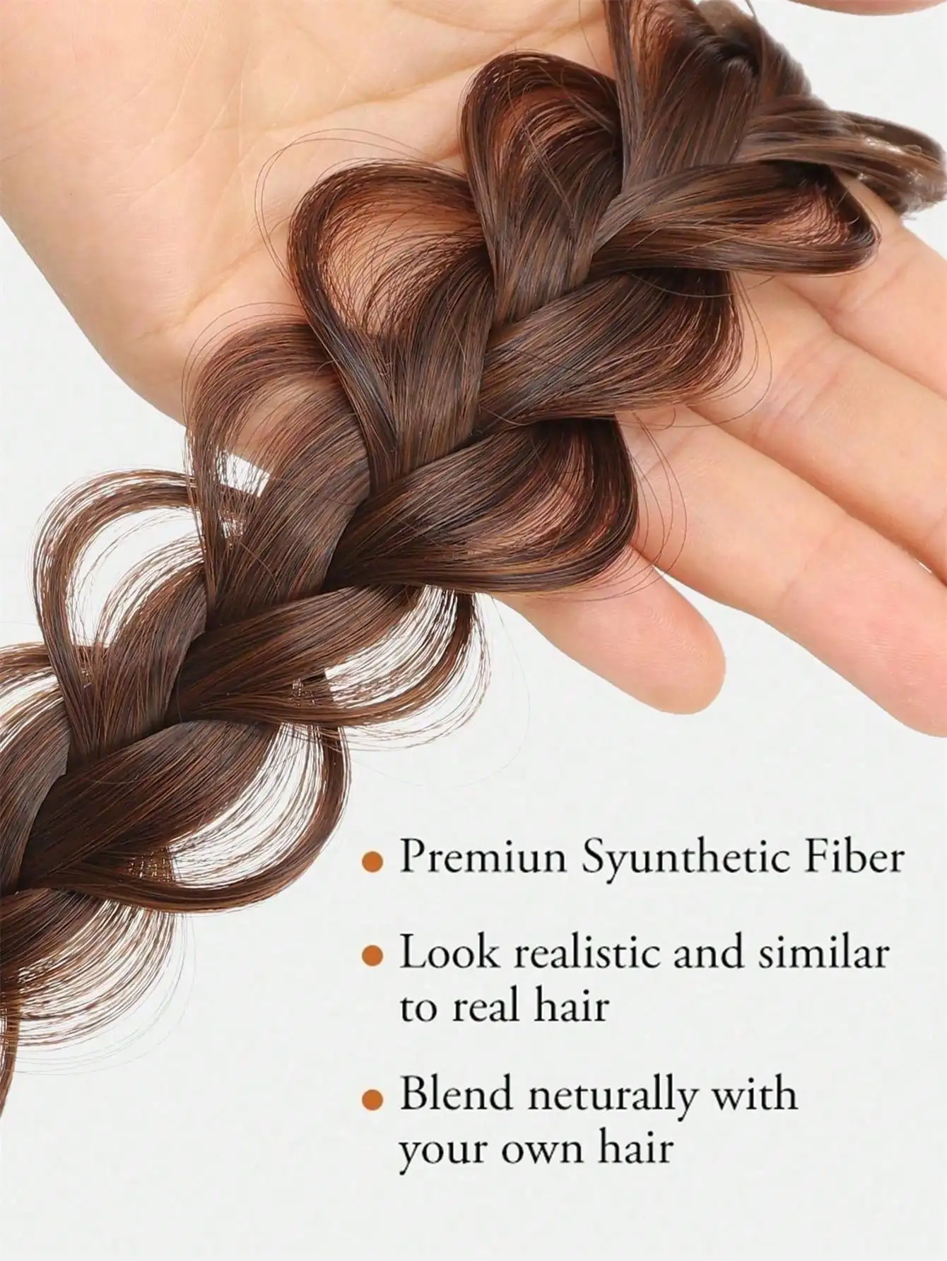 Synthetic Hair Headband Wig Accessories for Women