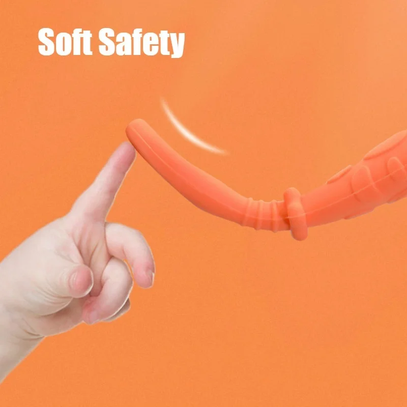 2pcs/set Food Grade Silicone Baby Teethers Rice Porridge Cream Feeder Spoon Baby Infant Teething Stick Toys Teether Newborn