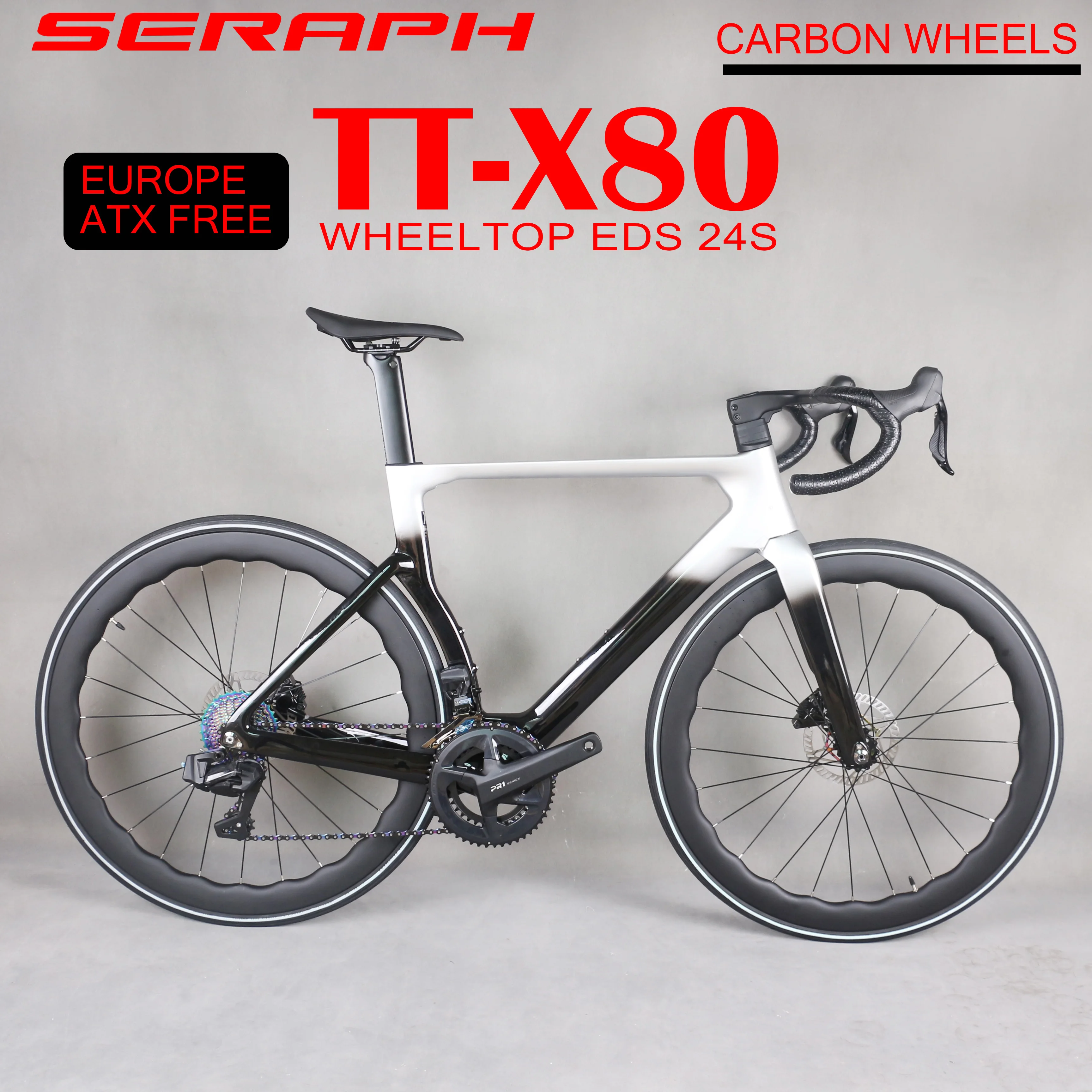 TT-X80 Bicycle Full Carbon Light Weight Road Bike With