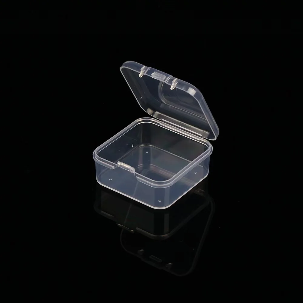 Clear 4.5 Cubic Storage Box with 72 Small Organizers for Bead, Nail Art, and Jewelry Accessories