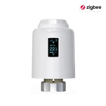 TRV ZigBee สมาร์ทเทอร์โมสตัท, วาล์วหม้อน้ำควบคุมอุณหภูมิเครื่องทำความร้อนในบ้าน Alexa Google 13