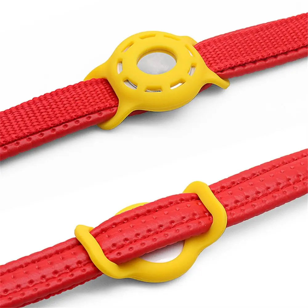 Hollow Airtag Protective Case Air Tag Holder Silicone Pets Anti Lost Locator Tracker Strap Cover For Apple Airtags Accessories
