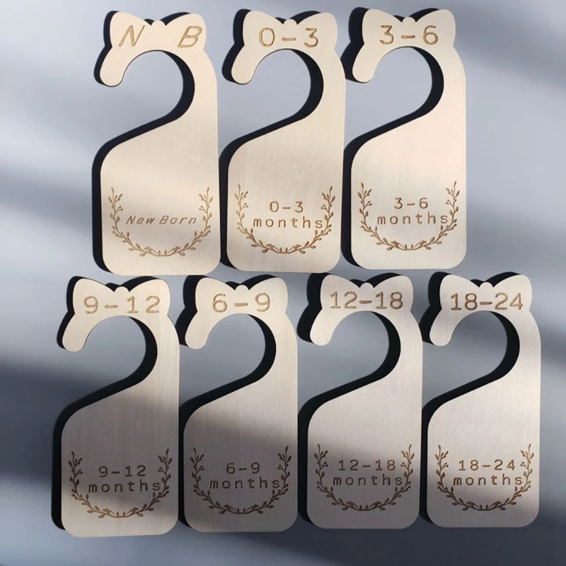

7pcs Baby Closet Dividers from Newborn to 24 Month Nursery Decor Baby Clothes Organizers Shower Gift