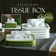 

Auto Silicone Foldable Tissue Box Freely Retractable Tissue Box