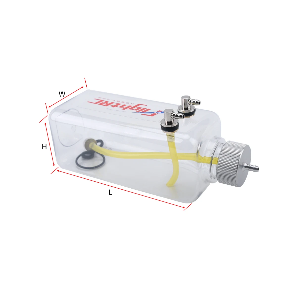 RC 연료 탱크 투명 플라스틱 병 260/360/500/700/1000/1500 ML/CC 가스 및 니트로 비행기 모델 용 CNC 알루미늄 합금