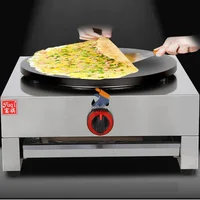 Commercial Professional Gas Industrial Crepe Pancake Making Machine Counter Top Crepe Makers 2