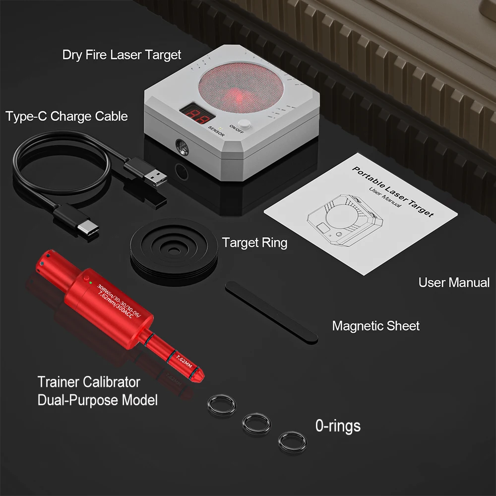Electronic target 308WIN 7.62MMX39 multifunctional combination training set, dual-use for training and calibration