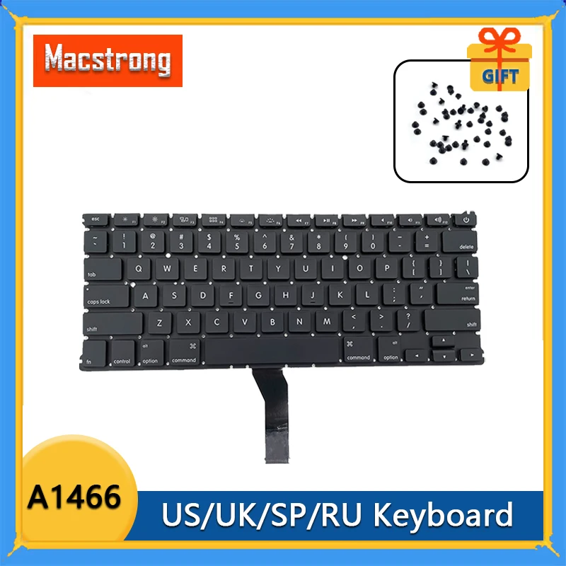 

Новинка Оригинальная клавиатура A1466 США Великобритания для MacBook Air 13 ''A1466 русская клавиатура испанский A1369 тайский/Корейский 2010-2017 с винтами