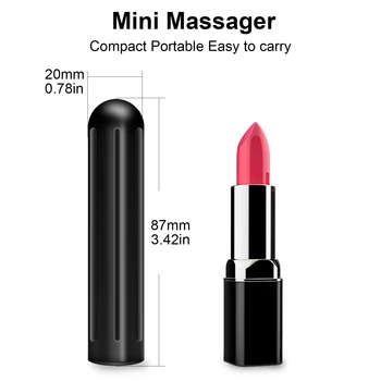 10 Speeds Bullet Vibrator Mini Powerful Sex Toy for Women G-Spot Clitoris Stimulator USB Rechargeable Dildo Anal Toys for Adults 6