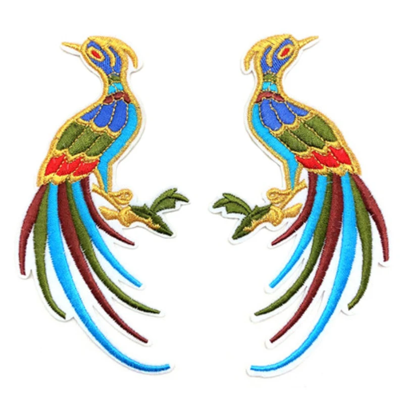 

30 шт./лот Роскошная вышитая нашивка любовь птица Пара Феникс рубашка сумка платье Одежда Украшение Аксессуары Ремесло Сделай Сам аппликация