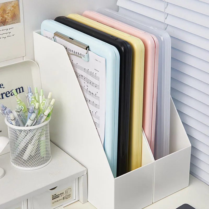 Transparent Clipboard A4 File Folder Clipboard Transparent Writing Pad Organizer
