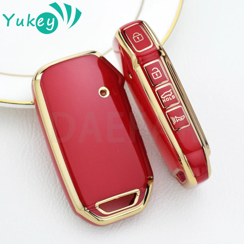 Per Kia Sportage 2023 Kia Ray Sorento Soul Telluride Cerato 2020 K5 K8 2022 Car Key Case Cover Tpu 4 Pulsanti Shell Fob Holder