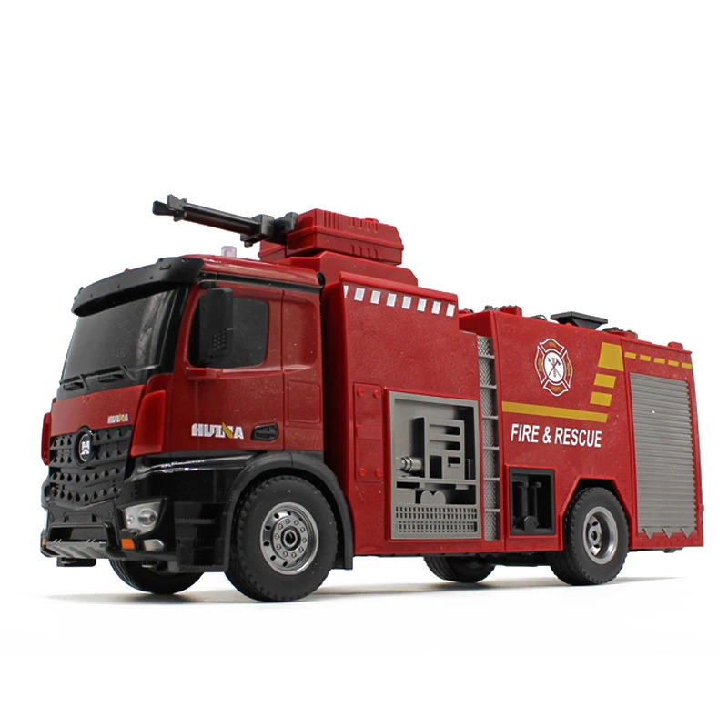 HUINA RC Box Water Sprayable Fire Truck Remote Control 1/14 1562 RC Car Model Outdoor Toys Children Gifts TH18050 3