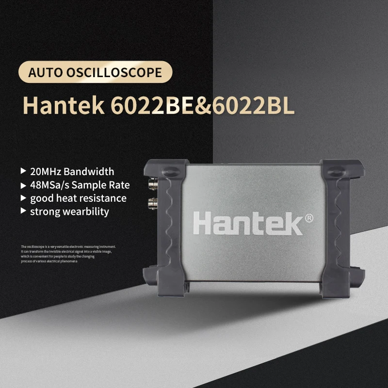 Digital Oscilloscope Hantek 6022BE&6022BL Auto Oscilloscope Laptop PC USB Portable 2 Digital Storage 20MHz 48MSa / s oscilloscope