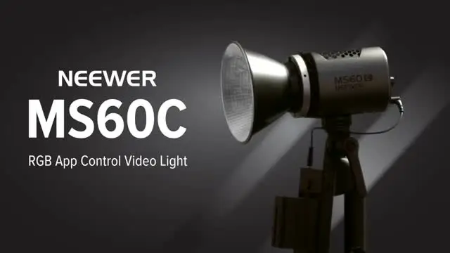 Neewer MS60C RGBWW LED Light - 65W, 2700K-6500K, CRI97 , Bowens