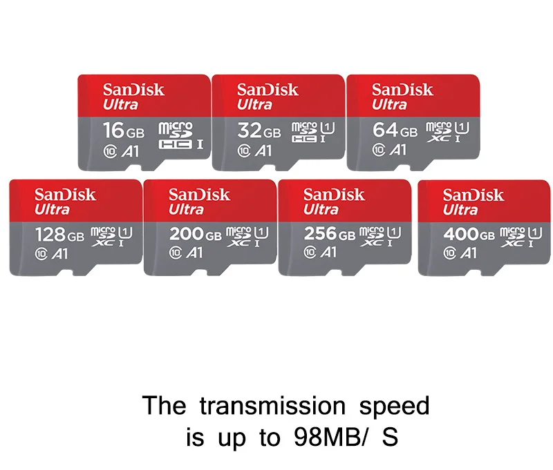 SanDisk 128GB A1 Memory Card 64GB Micro SD Card 32GB TF Card 16GB For Smartphone For table PC 100% Original