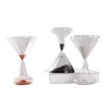Creative Glass Sand Clock Design Wine Glass Shape Beautiful Hourglass 5 Minute Timer Clessidra Desk Decor Living Room Ornaments 5