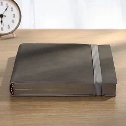 Luxurious Sheepskin A5 Leather Notebook - Premium Diary & Planner for Professionals and Students (Grey)