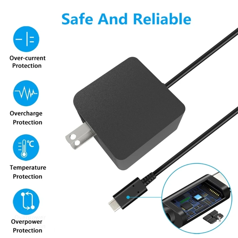 

Charging Adapter for SteamDeck 100-240V Game Console Power US Plug Drop Shipping