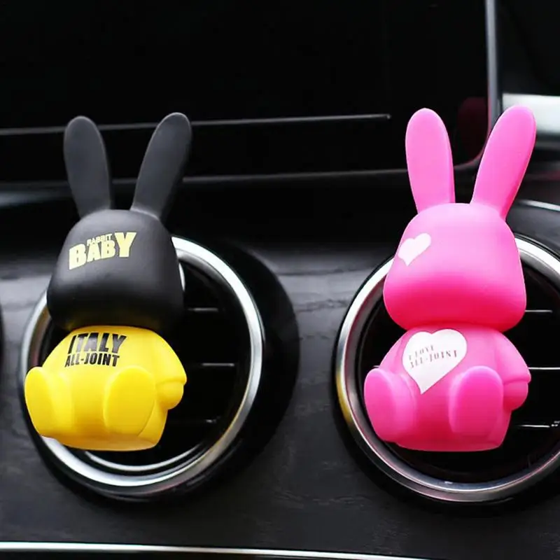Coniglio Auto Deodorante Per Auto Fragranza Vent Clip Animal Vent Clip Car Profumo Decorazione Auto Diffusore Clip Accessori Interni