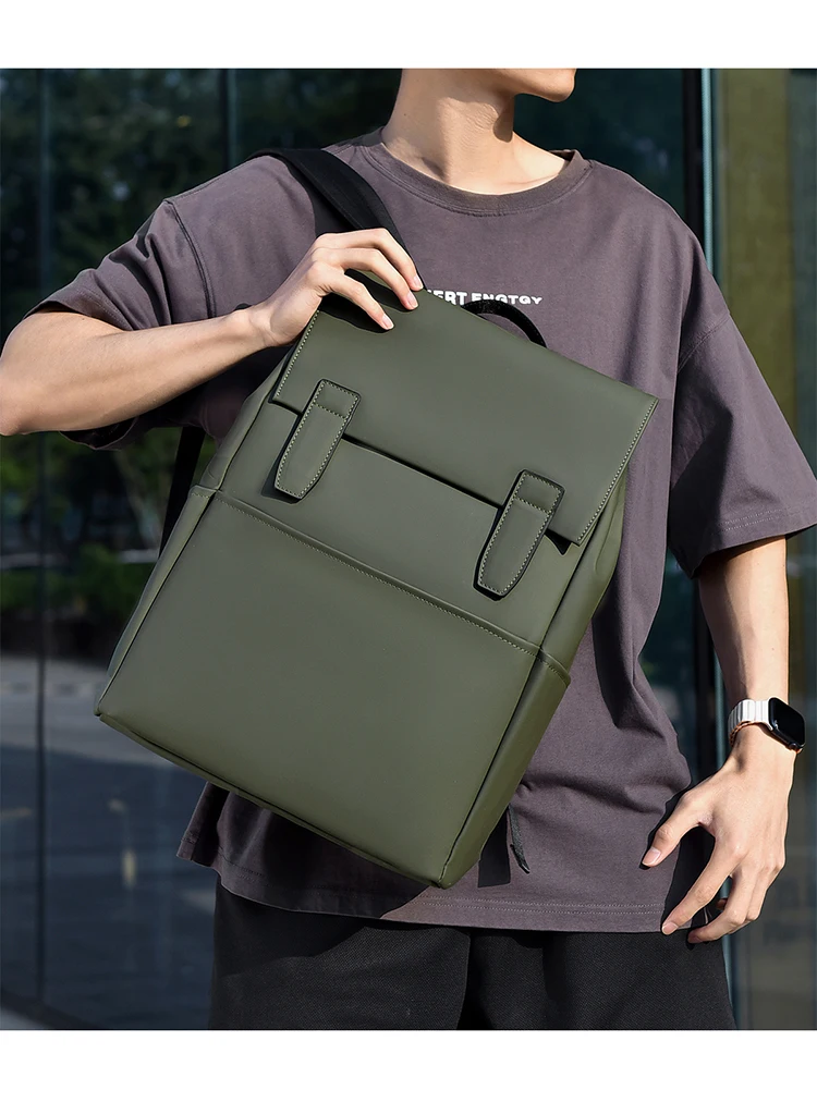 Lässiger Herren-Rucksack, stilvoller Umhängetasche, Laptop-Rucksack, robuster Rucksack für den täglichen Gebrauch, Arbeit, Reisen – Detail 11