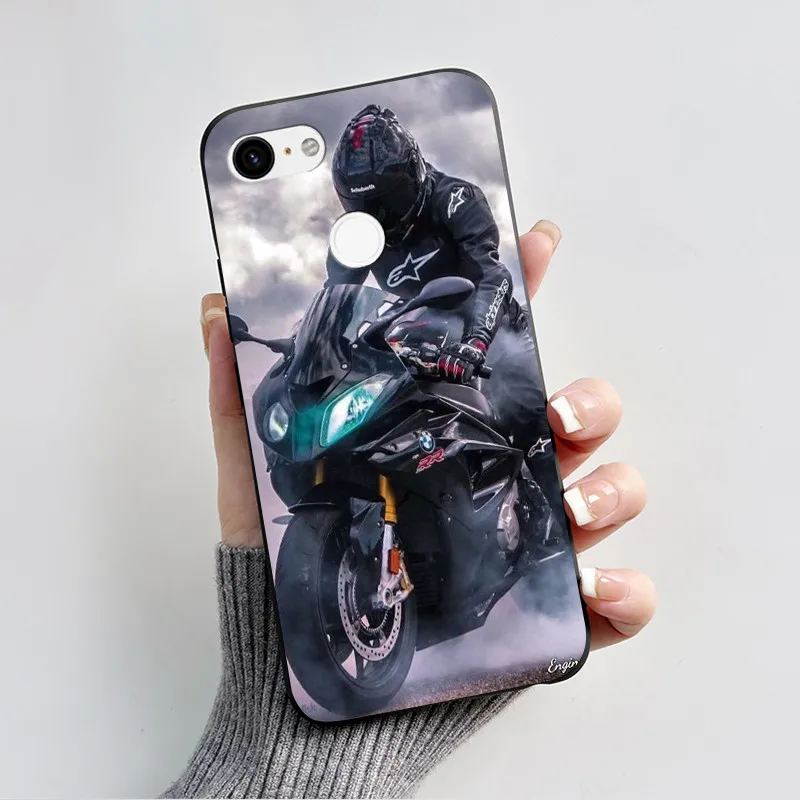Charming Heart Cartoon Black Bumper Soft TPU Silicone Phone Case