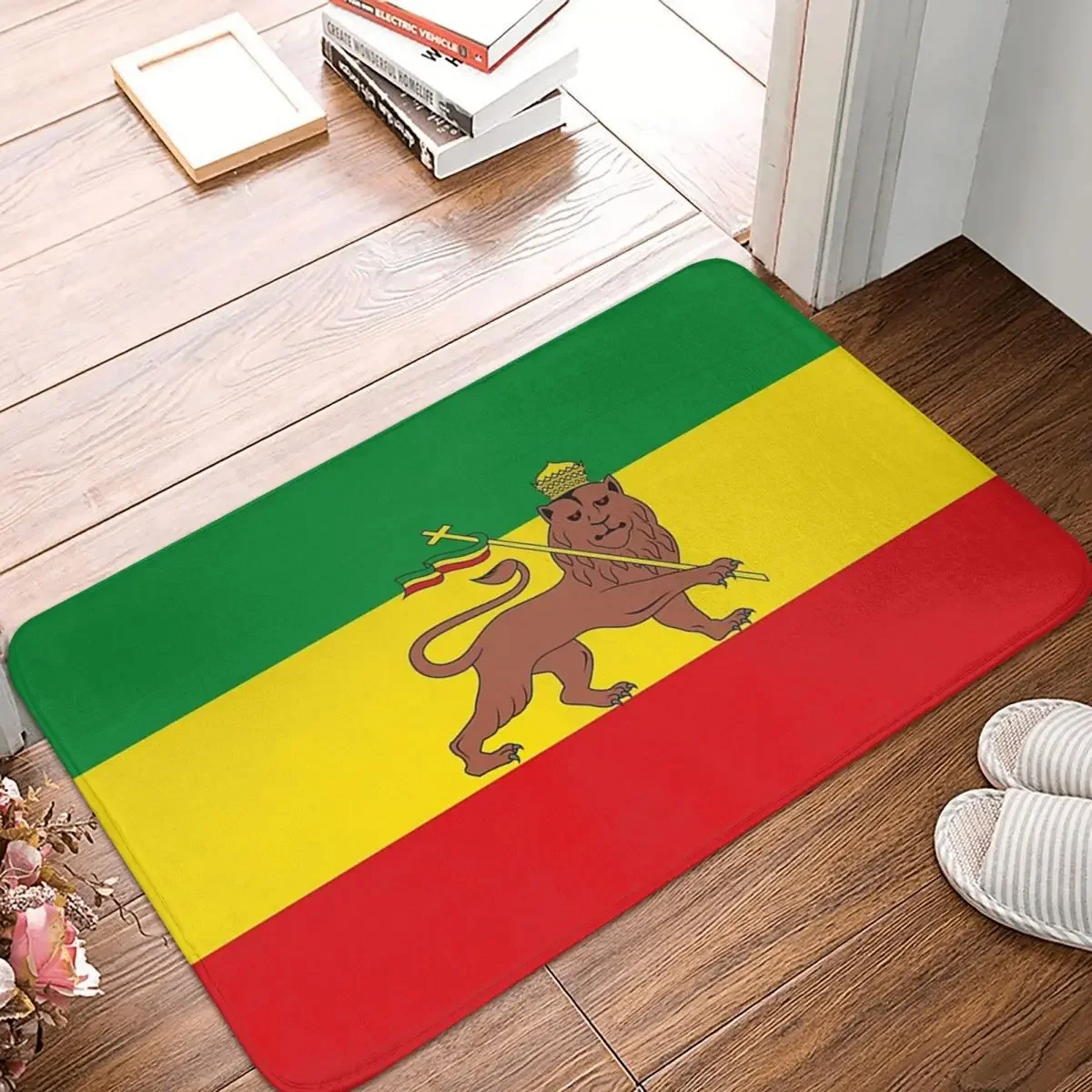 

Lion Of Judah Flag Doormat Rug Carpet Mat Footpad Polyester Non-slip Antiwear Front Room Corridor Kitchen Bedroom Balcony Toilet