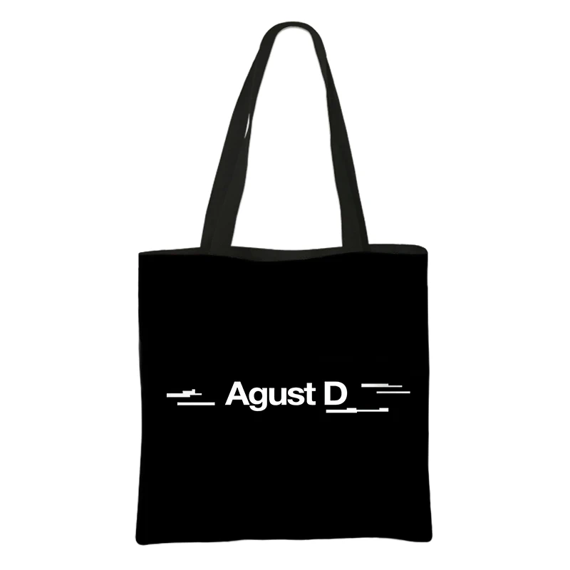 Korean KPOP Agust D Print Tote Bag D-2 Daechwita Women Handbag