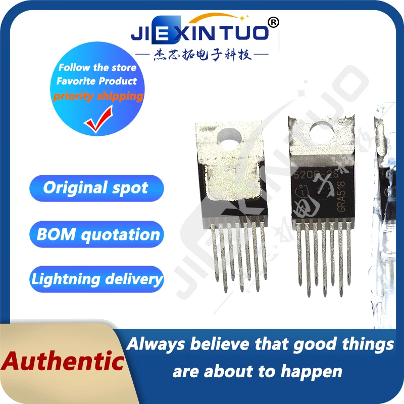 Tle5206-2S Muslimb 5206-2S Ic Motor Driver 5.3V-40V To220-7 Driver Motore Dmos Parallelo Pg-To220-7-12