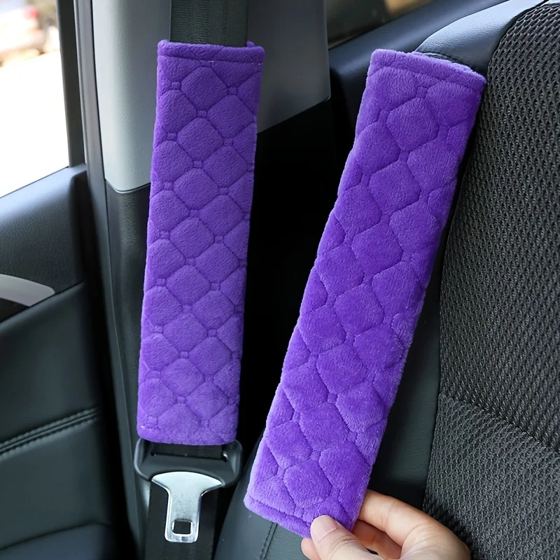 2-Pack Padded Seat Belt Covers Universal Fit Shoulder Cushion for Adults & Teens Easy Install for Car & Truck Safety seat belt covers seat belt protection seat belt protector safety belt shoulder guard car seat belt accessory
