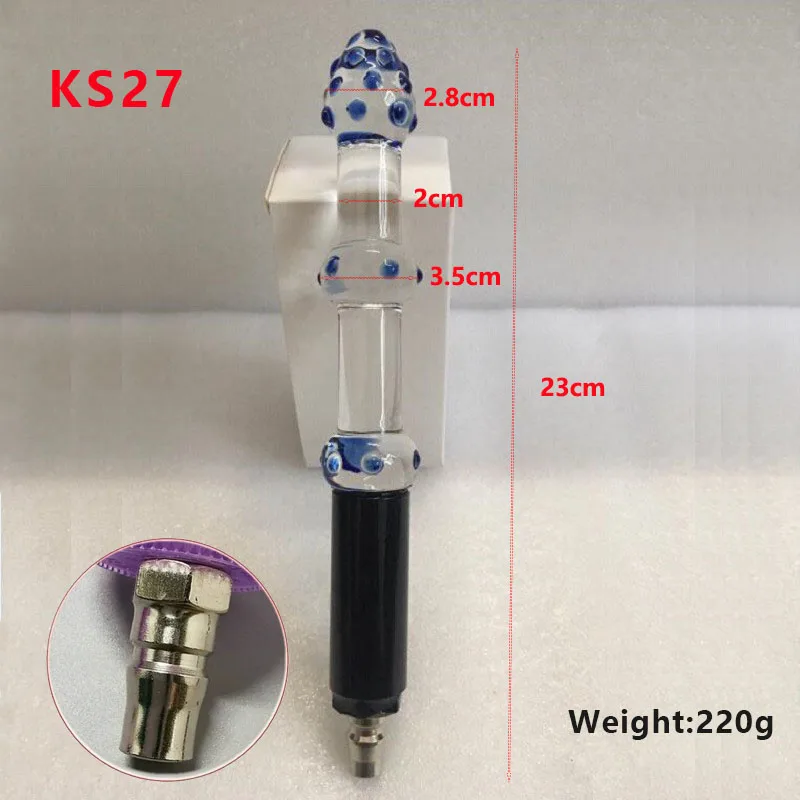 Glass Anal Dildos with Vac-u-Lock Interface Sex Machine Accessories Anus Plug Sex Toys for Women and Men