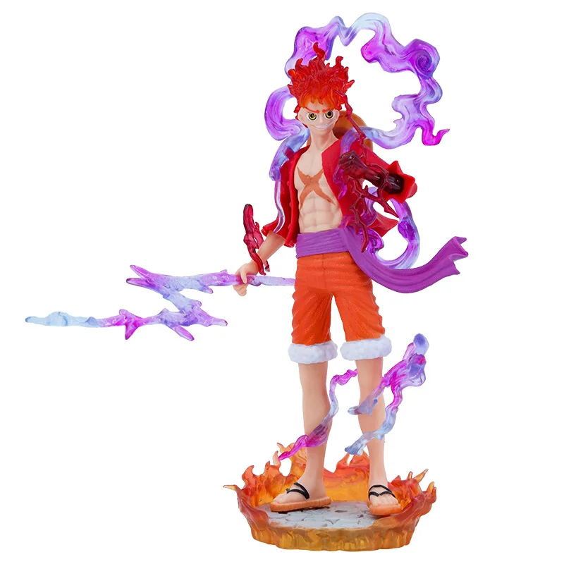 

One Piece Gk Sun God Luffy Five Nika Luffy Fruit Awakening Standing Position Pvc Collection Model Hand-made Ornaments Toy Gifts