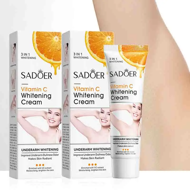 SADOER Vitamin C Body Lotion Moisturizing Armpit Body Care Nourishing Anti Drying Tender Smooth Exfoliating Creams Skin Care 1