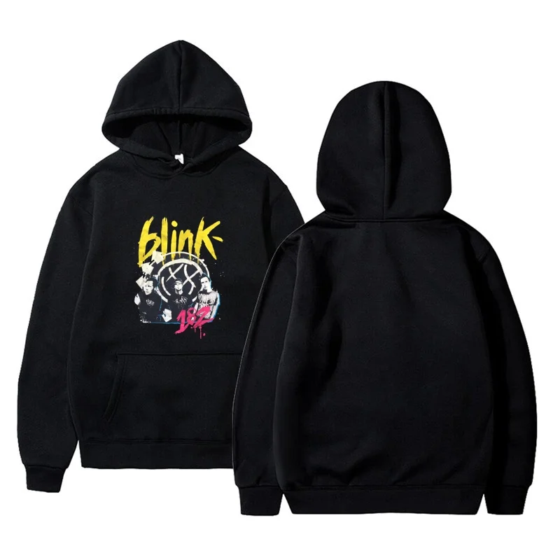 

Мягкая мужская блузка Blink 182 Tom Delonge Mark Hoppus Travis 1 с коротким рукавом и капюшоном
