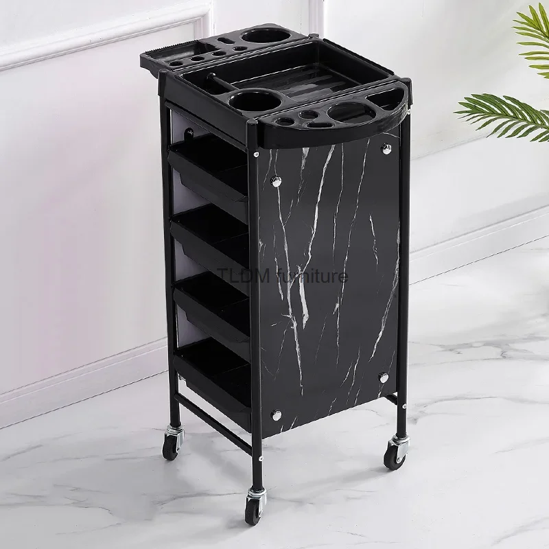 Ruote Makeup Salon Trolley Parrucchiere Cosmetic Luxury Modern Salon Trolley Work Carrinho Auxiliar Salon Furniture Rr50St