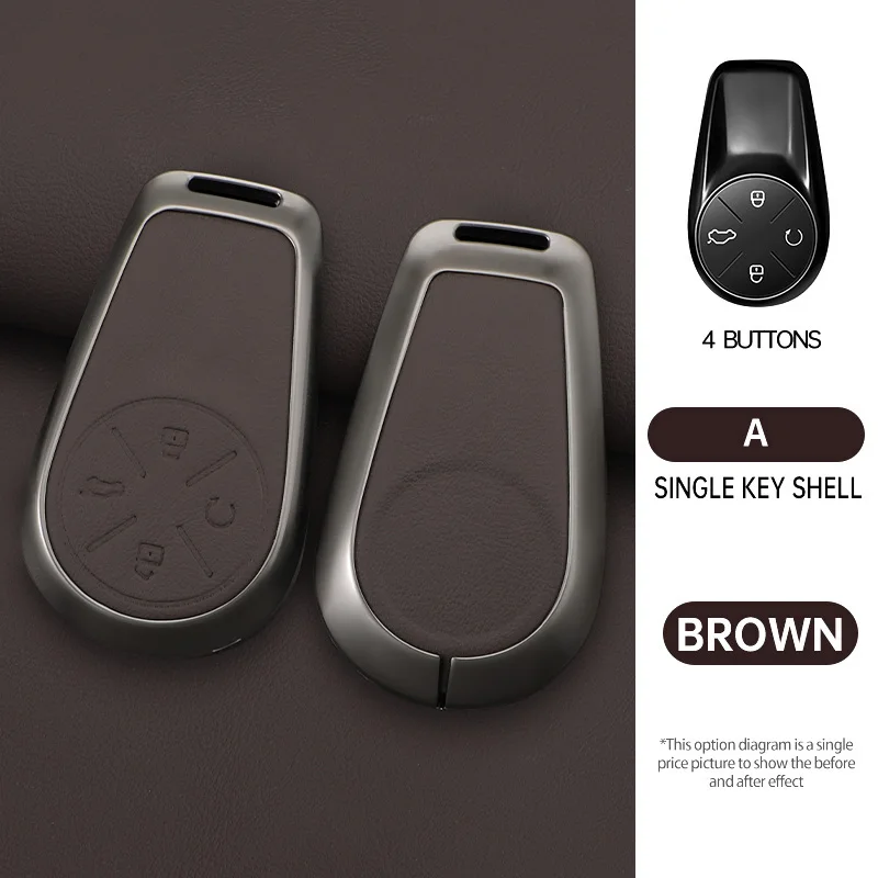 Deluxe Car Key Fob Protector with Keychain Attachment