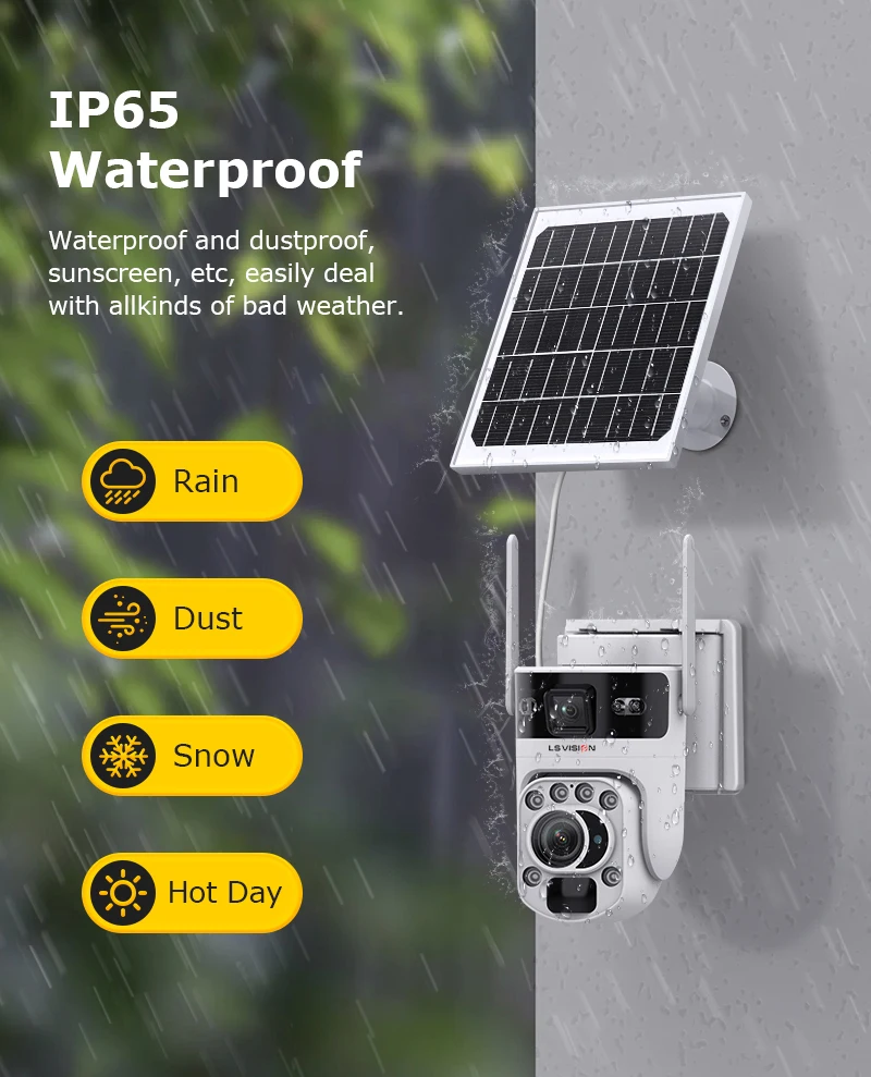 6K 4G SIM Solar Camera 60X ZOOM WiFi Security Cameras Outdoor Surveillance Cam P