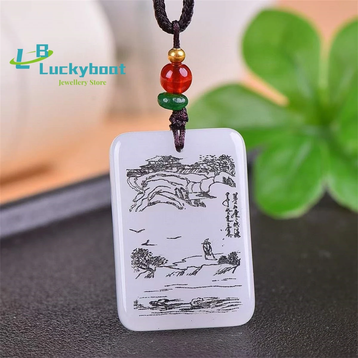 

Подвеска из натурального золотистого шелка с нефритом для переноски, простой и элегантный индивидуальный модный универсальный для мужчин и женщин