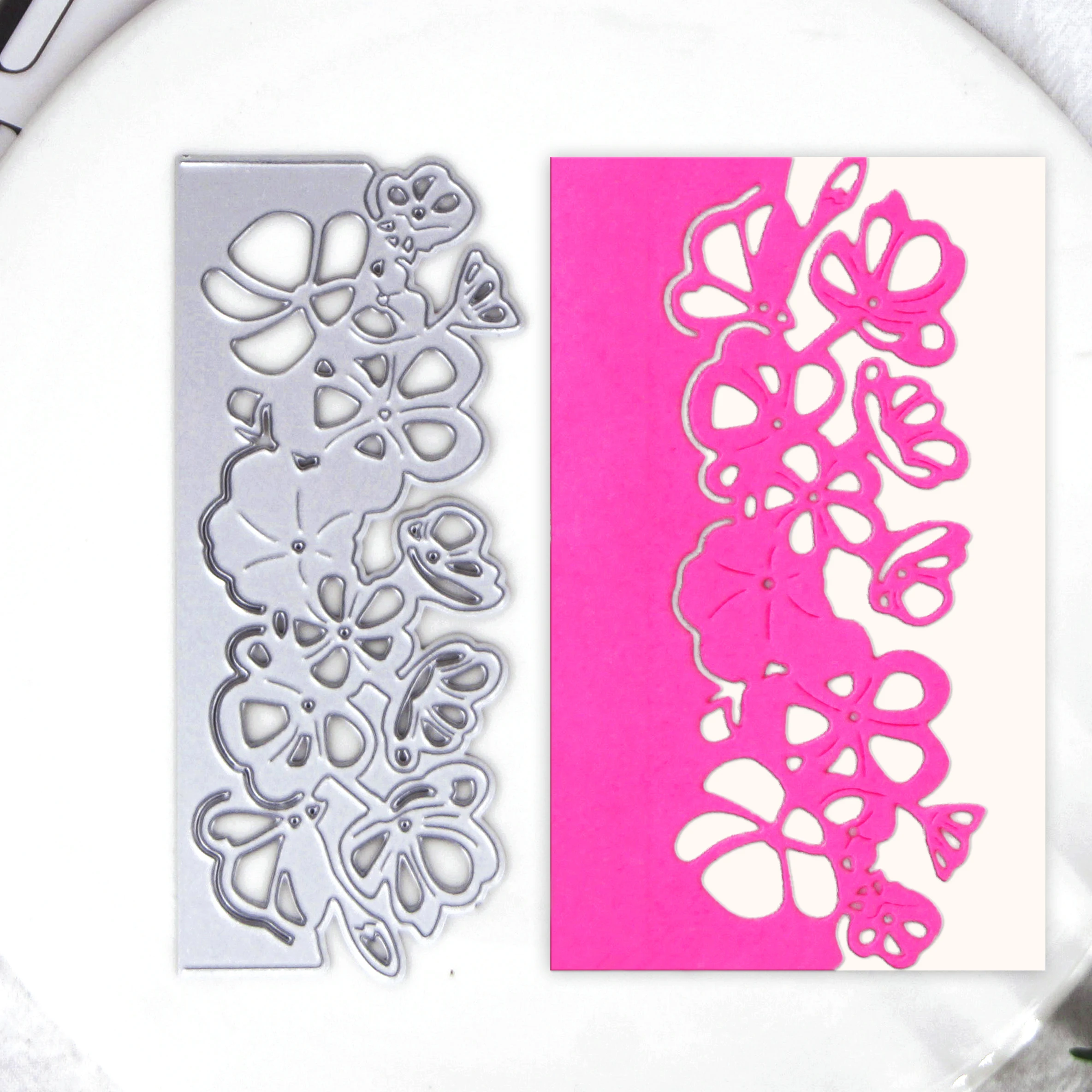 Flowers Border Edge Cutting Metal Cutting Dies Stencil DIY Scrapbook