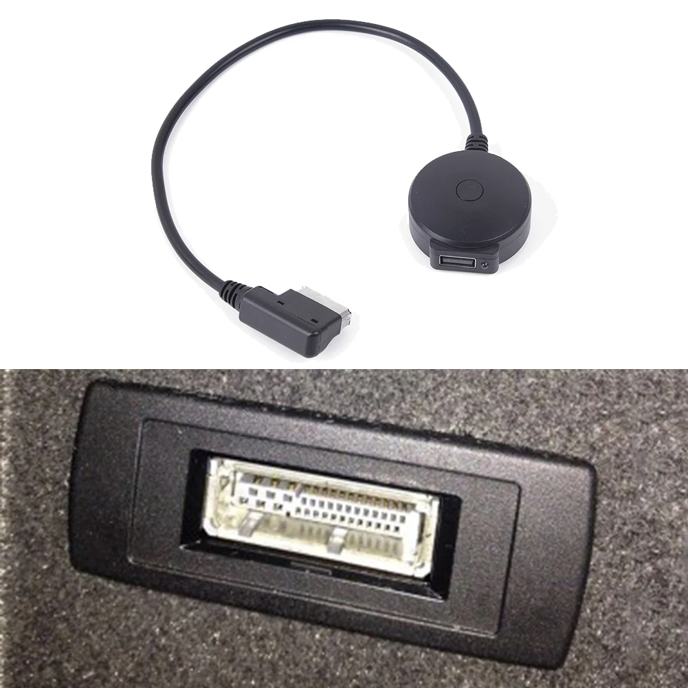 

USB Music AUX Cable Adapter Connector Into Radio Socket Interface Wireless Audio Adapter For Mercedes Car Interior Parts