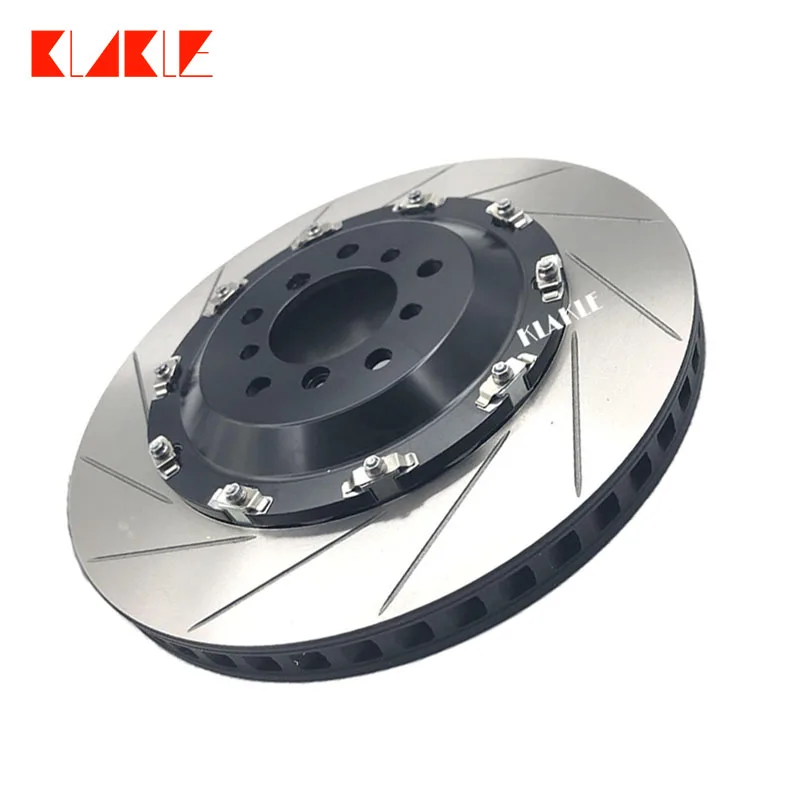 KLAKLE Brake System Floating Brake Disc 330*28MM Rotors With Rotor Center For 5200 4 Pot Caliper Honda Accord