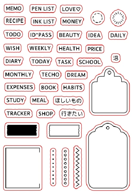 Milk Tea Transparent Silicone Stamp for DIY Scrapbooking and Photo Album Decoration