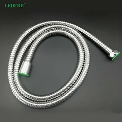 LEDFRE Shower Hoserstainless Steel Corrugation 1.5M Double-Buckle for Handheld Showerhead Bathroom Plumbing F1/2